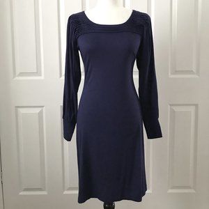 Jersey baloon sleeve midi dress